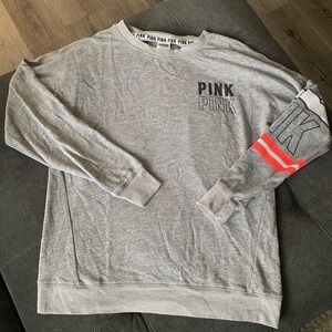 VS pink crewneck sweatshirt